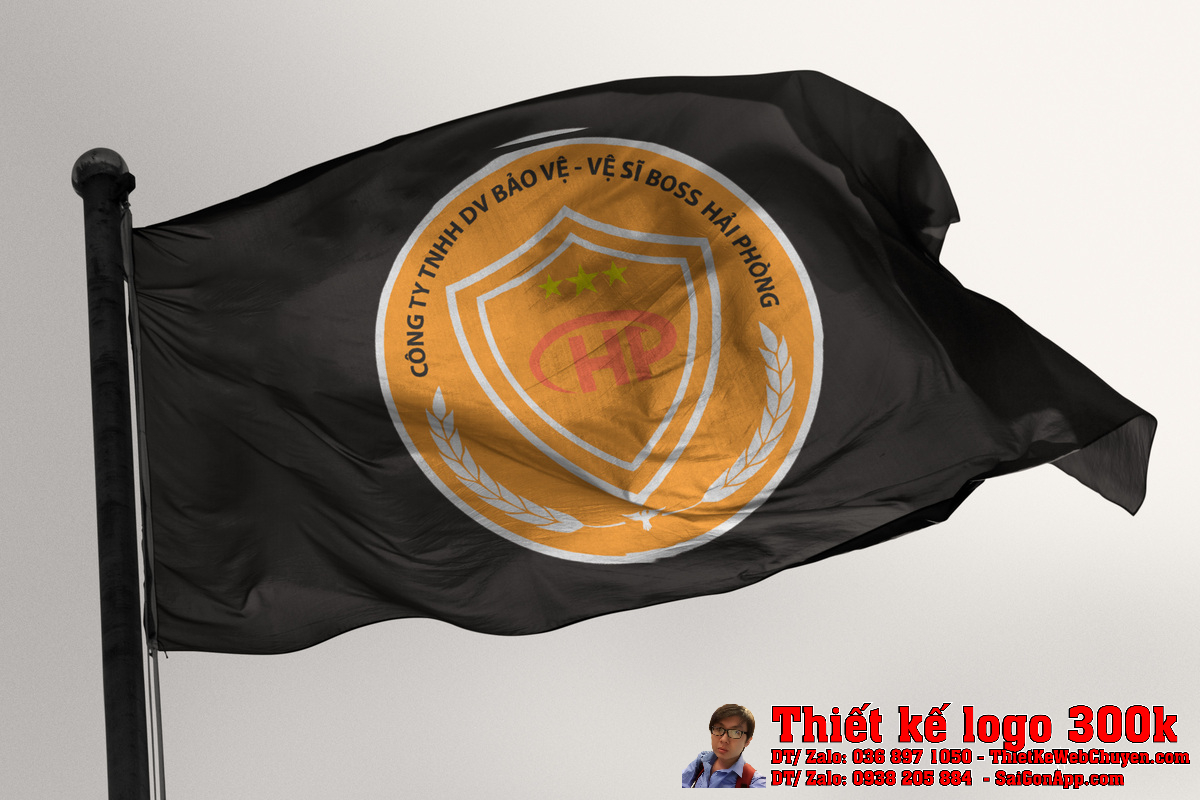 Ứng dụng logo trên nền sáng