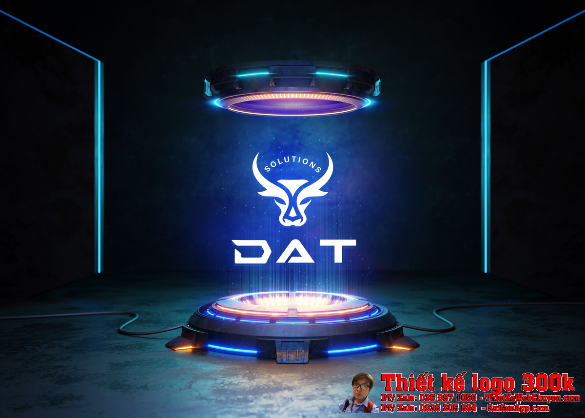 Biến thể ngang của Thiết Kế Logo Ngành Cơ Khí Công Ty DAT