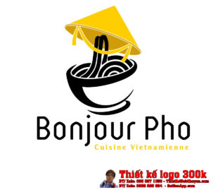 Thiết Kế Logo Nhà Hàng Bonjour Pho