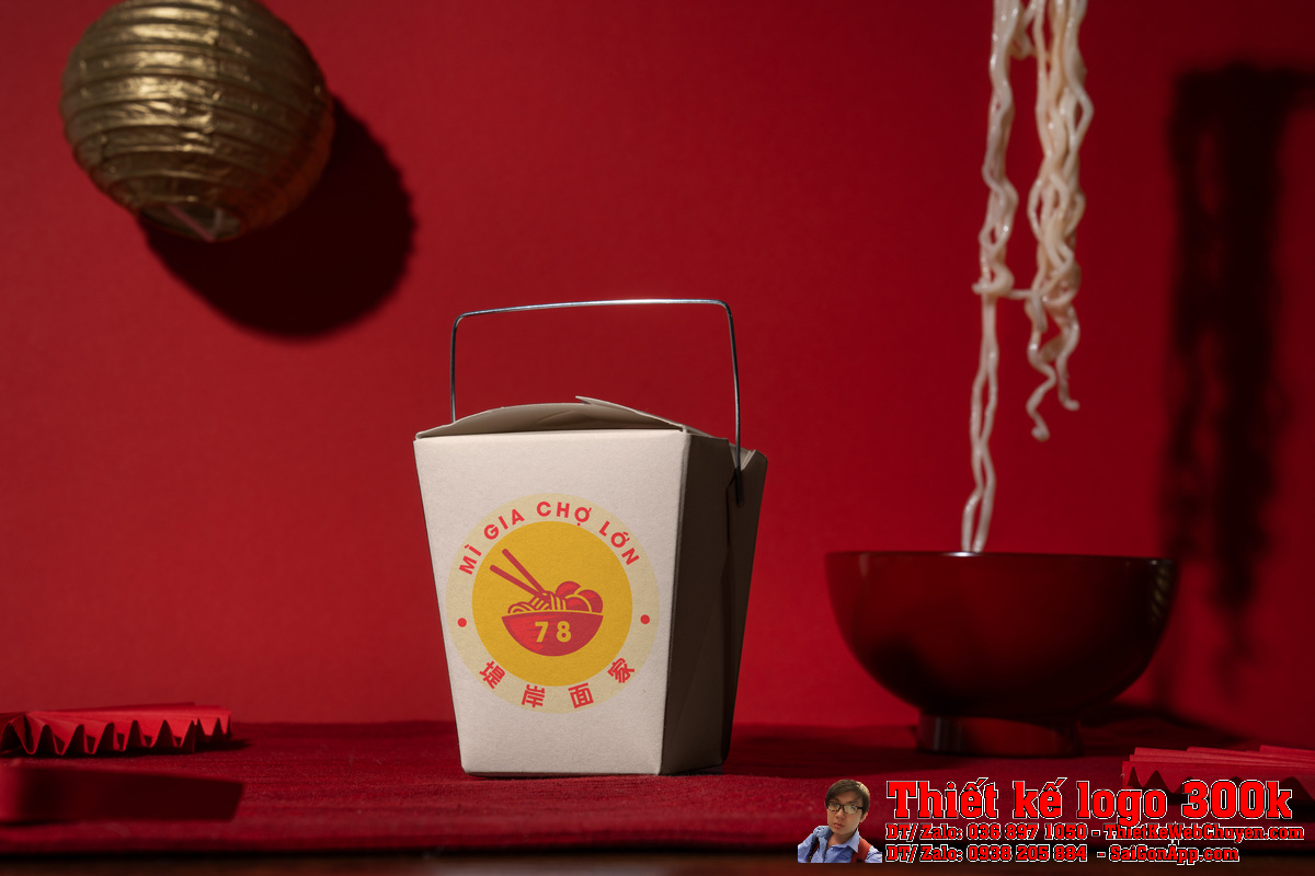 Thiết Kế Logo Nhà Hàng Mì Gia Chợ Lớn 78 - Chi tiết biểu tượng