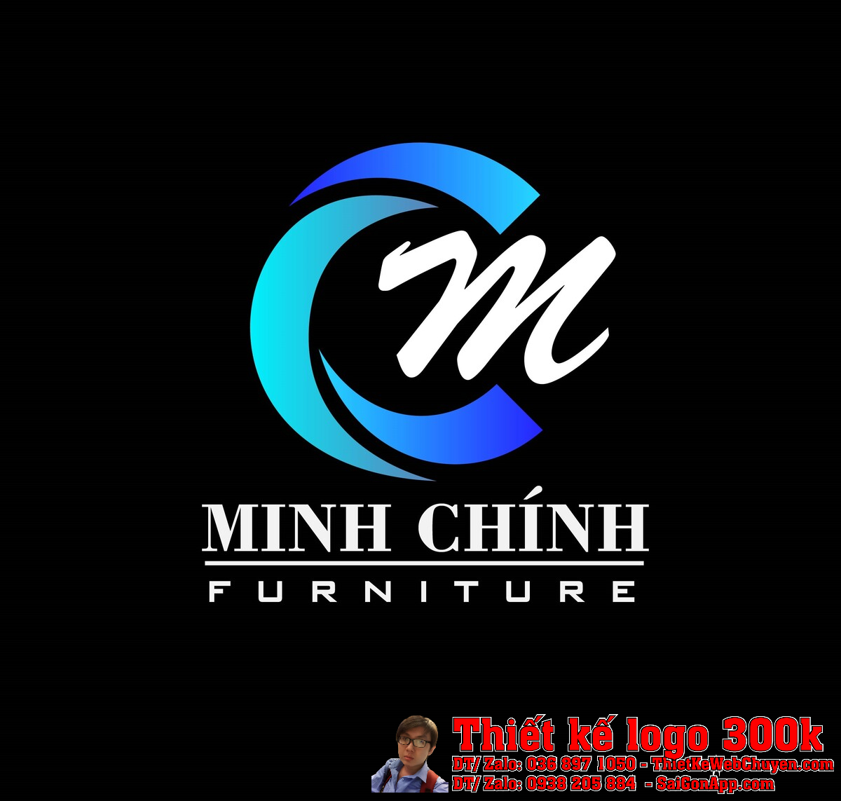 Thiết Kế Logo Nội Thất Minh Chính Furniture