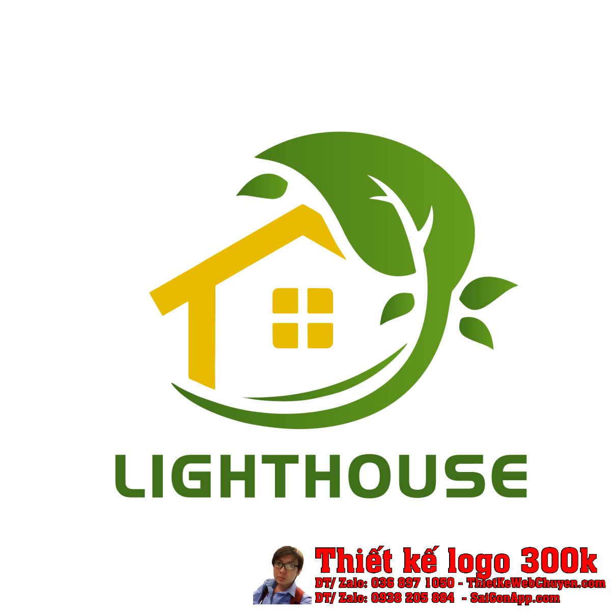 Thiết Kế Logo Nội Thất TRANG TRÍ NỘI THẤT LIGHTHOUSE