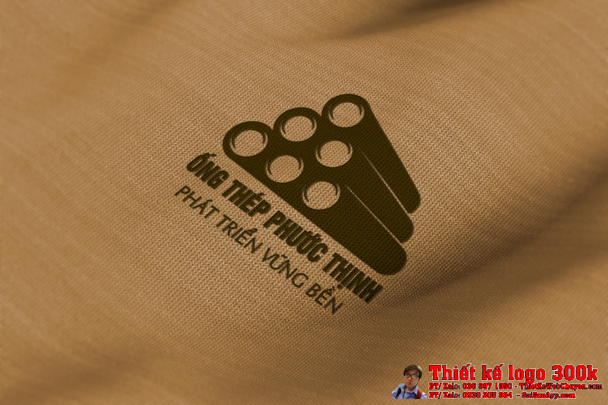 Phối cảnh Thiết Kế Logo ỐNG THÉP PHƯỚC THỊNH