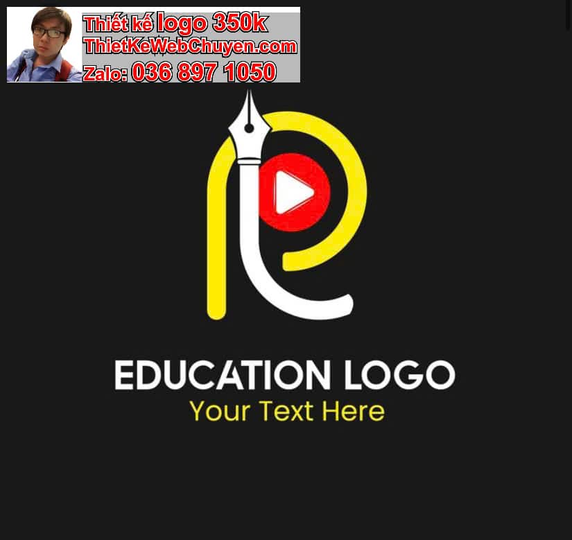 Thiết kế logo online chữ P cách điệu