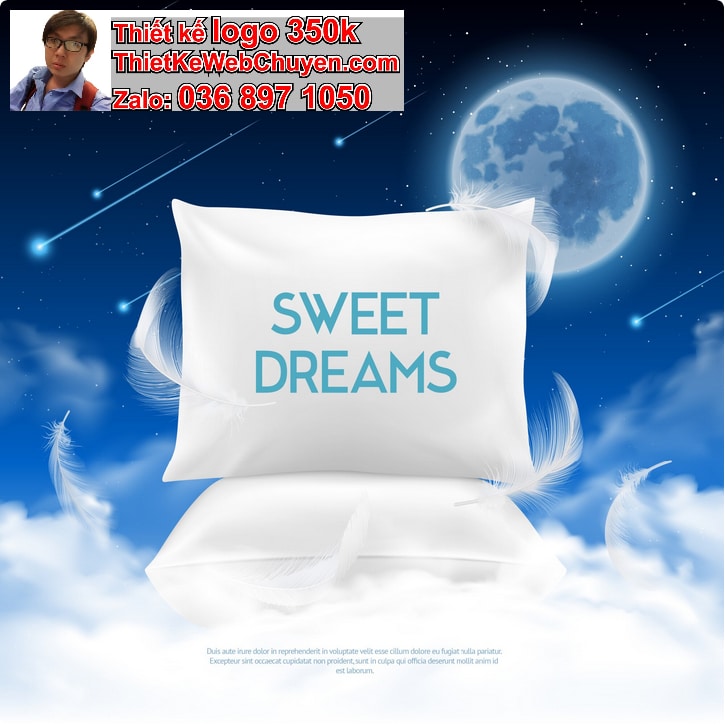 Thiết kế logo online cửa hàng chăn ga gối nệm