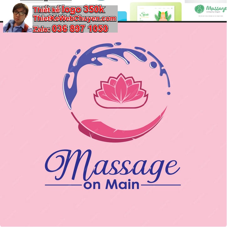 Thiết kế logo online massage