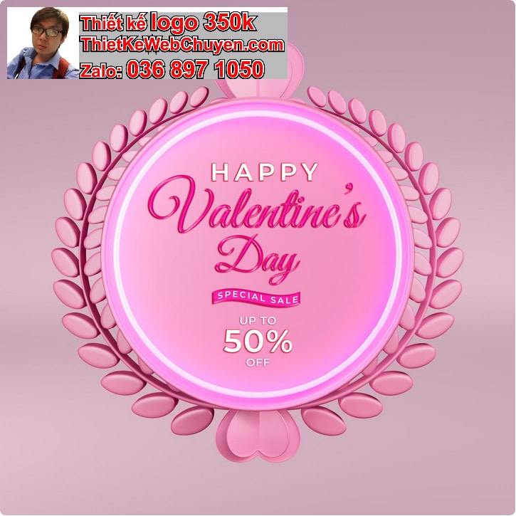 Thiết Kế Logo Online Màu Hồng