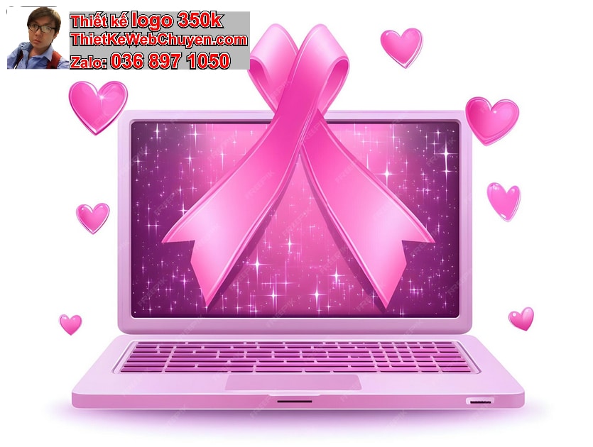 Thiết Kế Logo Online Màu Hồng