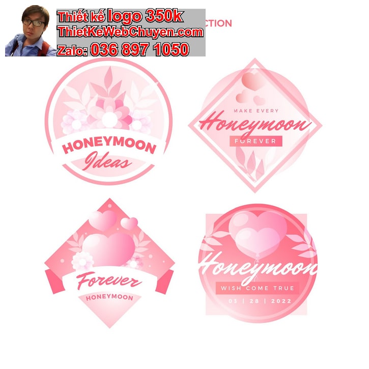 Thiết Kế Logo Online Màu Hồng
