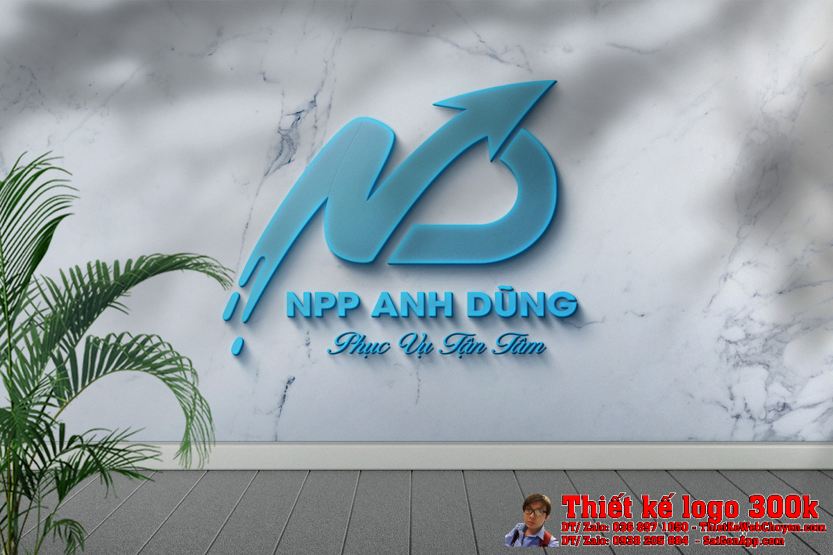 Thiết Kế Logo Phân Phối Hàng Tiêu Dùng NPP Anh Dũng Phiên bản 4