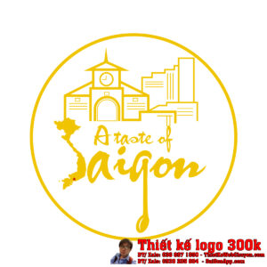 Thiết Kế Logo Quán Ăn Saigon Taste