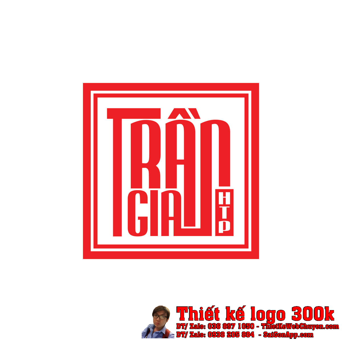 Thiết Kế Logo Quán Ăn Trần Gia HTP - Hình ảnh chính thức