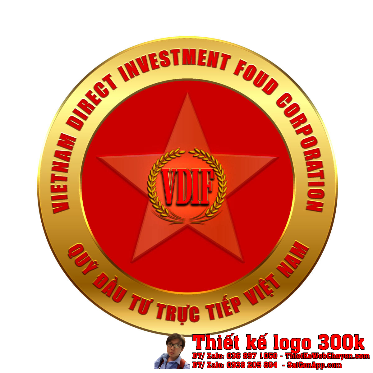Thiết Kế Logo Quỹ Đầu Tư Trực Tiếp Việt Nam VDIF