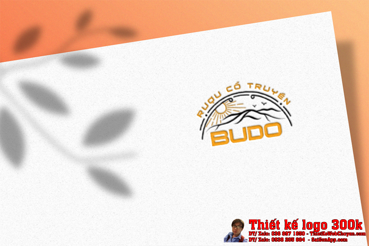 Ứng dụng Thiết Kế Logo Rượu Cổ Truyền BUDO trên bao bì