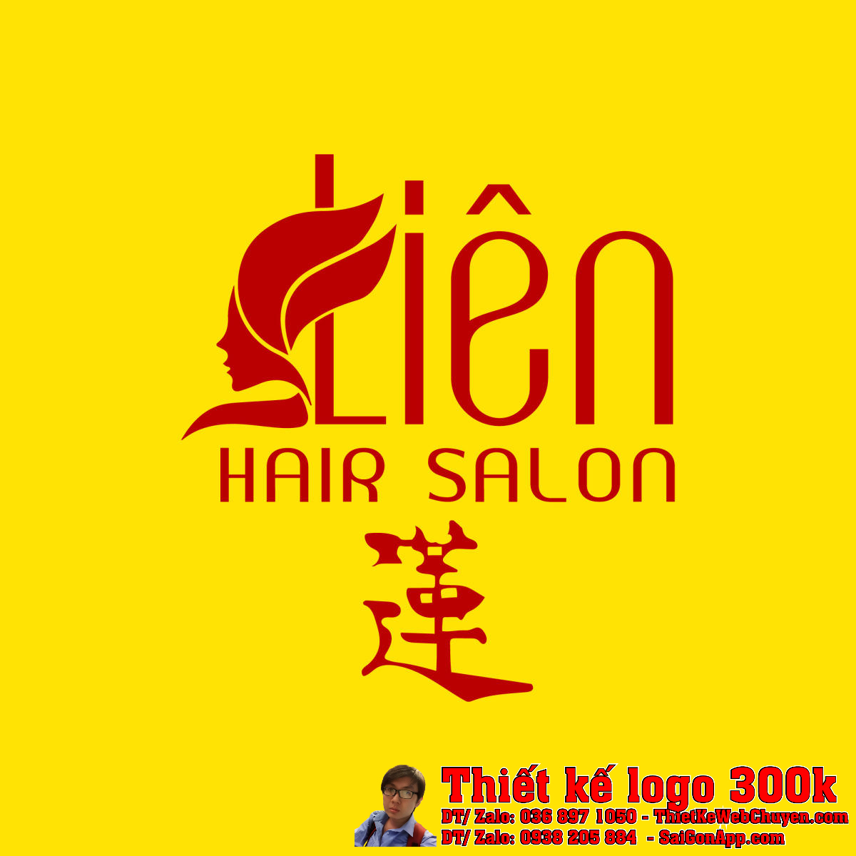 Thiết Kế Logo Salon Tóc LIEN Thiết Kế Logo Salon Tóc LIEN - Mẫu logo chuyên nghiệp