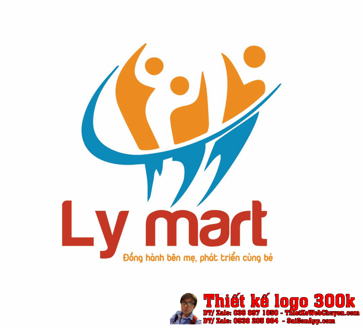 Thiết Kế Logo Shop Mẹ và Bé Ly Mart Thiết Kế Logo Shop Mẹ và Bé Ly Mart
