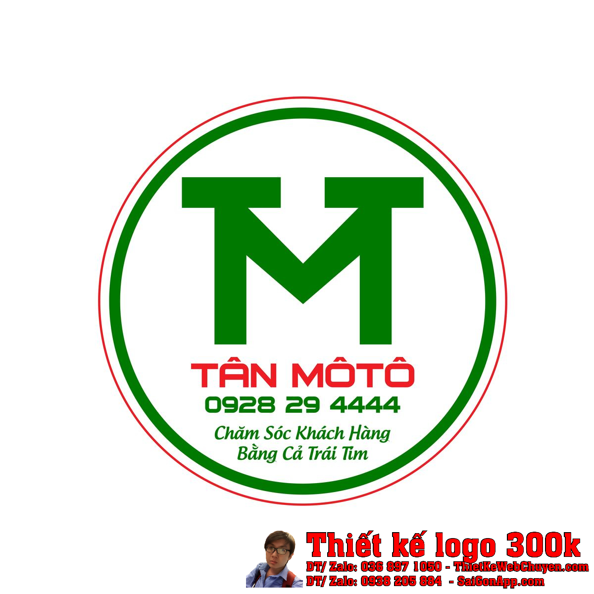 Thiết Kế Logo Sửa Chữa Xe Máy TÂN MÔ TÔ
