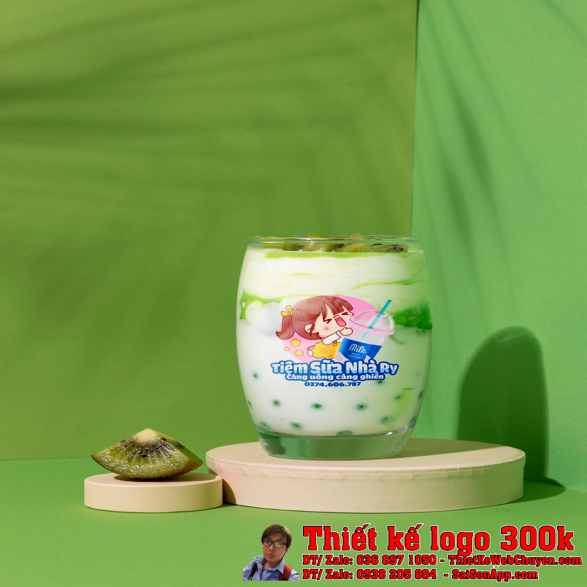 Phối màu logo trên nền trắng