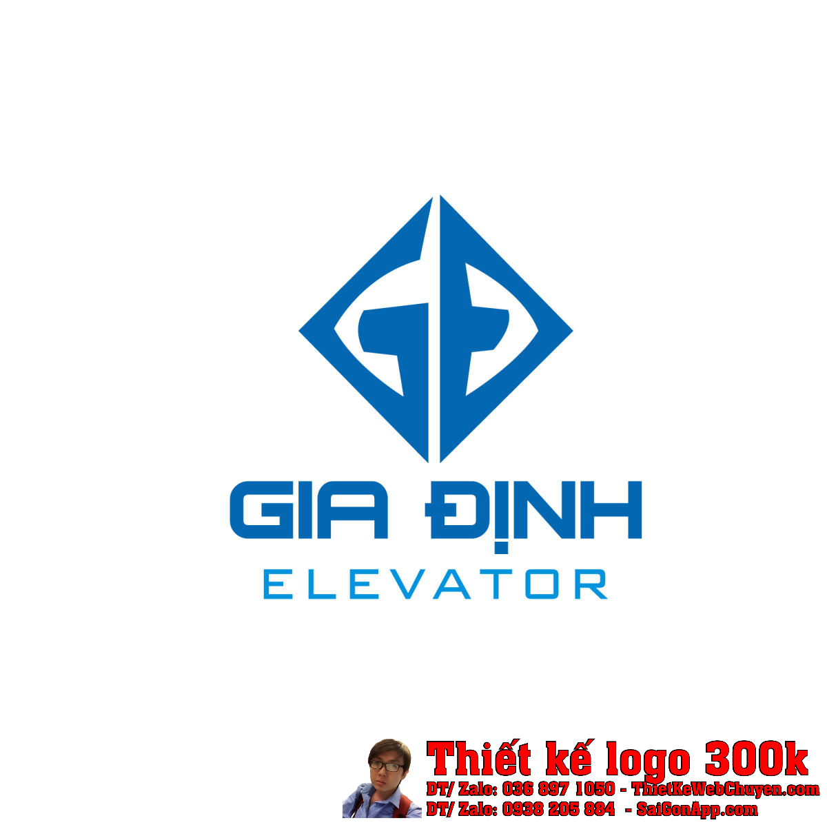 Thiết Kế Logo Thang Máy GIA ĐỊNH Thiết Kế Logo Thang Máy GIA ĐỊNH