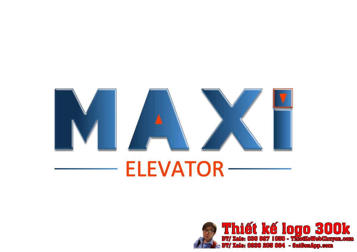 Thiết Kế Logo Thang Máy MAXI Hình ảnh minh họa Thiết Kế Logo Thang Máy MAXI