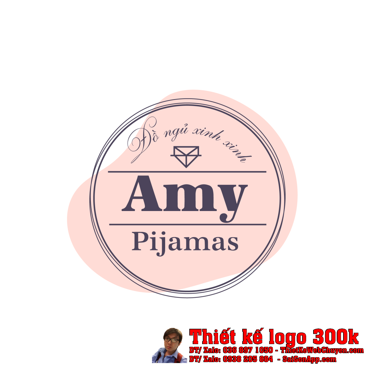 Thiết Kế Logo Thời Trang Ngủ Amy - Hình ảnh chi tiết