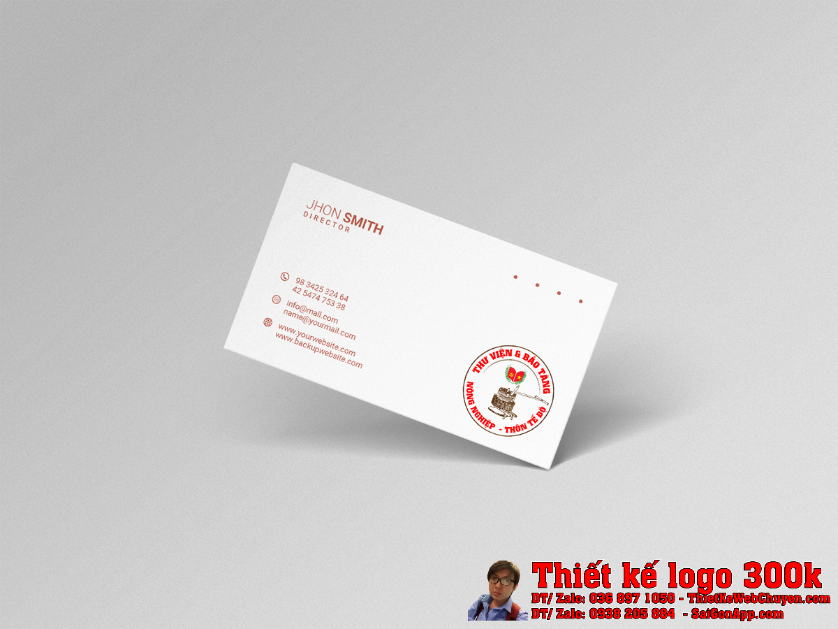 Màu sắc vàng tươi sáng của Thiết Kế Logo Thư Viện Bảo Tàng Nông Thôn Tế Độ