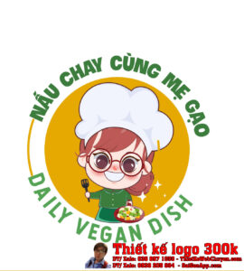 Thiết Kế Logo Thực Phẩm Chay Mẹ Gạo