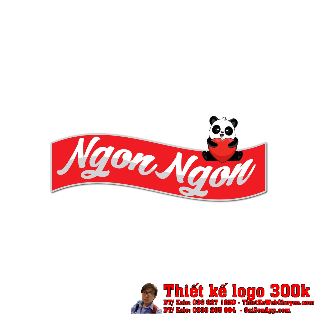Logo chính thức NGON NGON Thiết Kế Logo Thực Phẩm Sạch NGON NGON bản chính