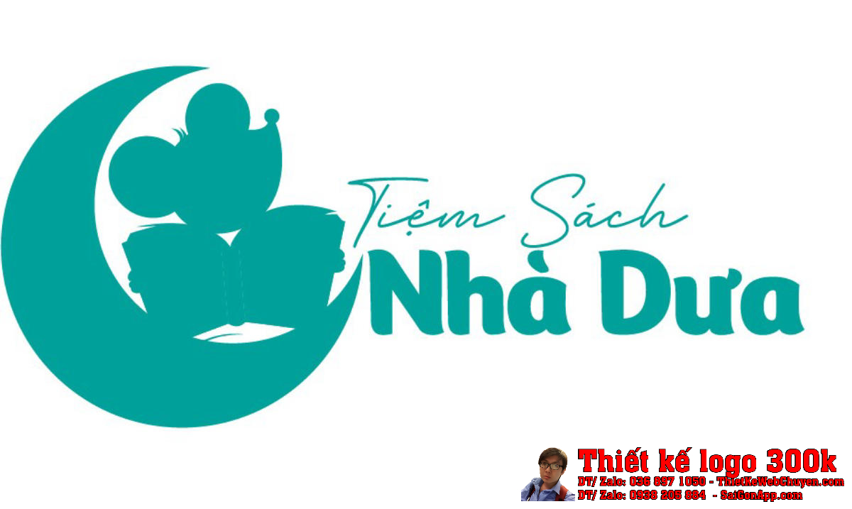 Thiết Kế Logo Tiệm Sách Nhà Dưa