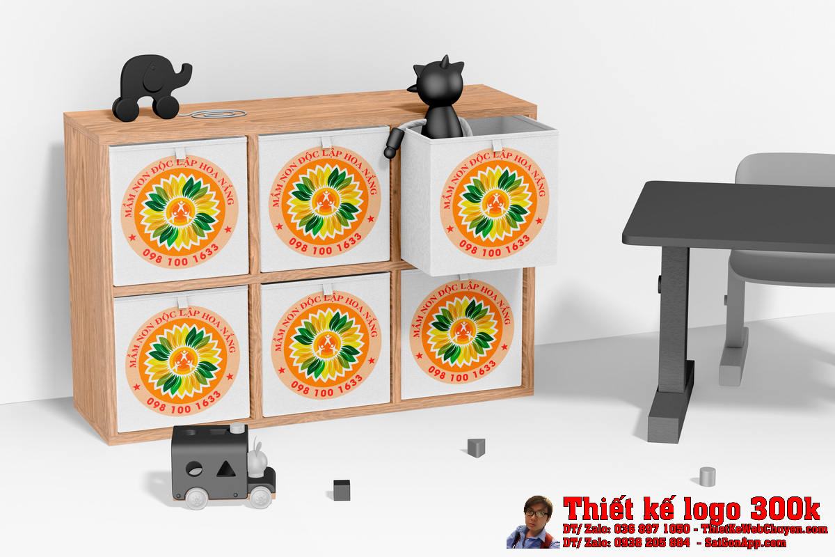 Thiết Kế Logo Trường Mầm Non Độc Lập Hoa Nắng