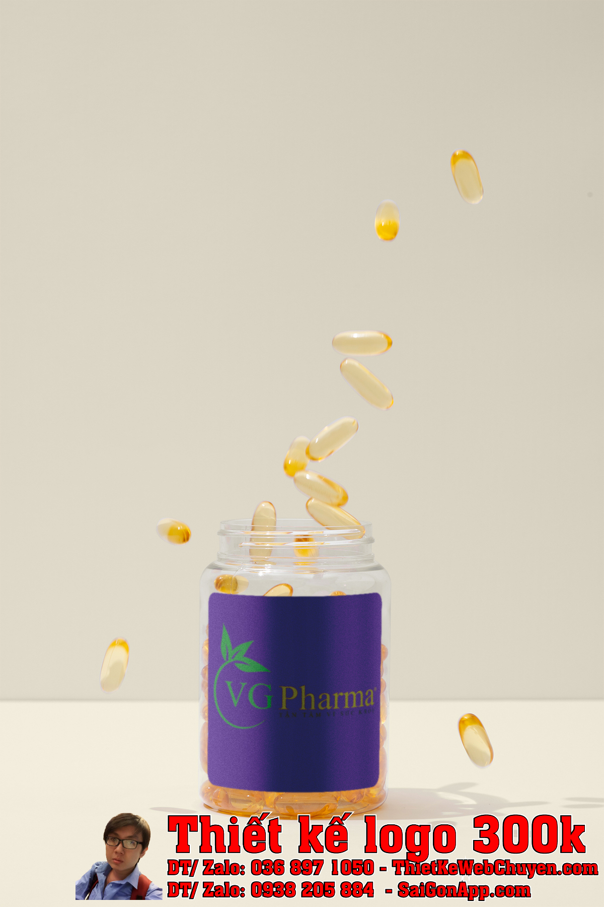 Thiết kế logo VG Pharma mẫu 2