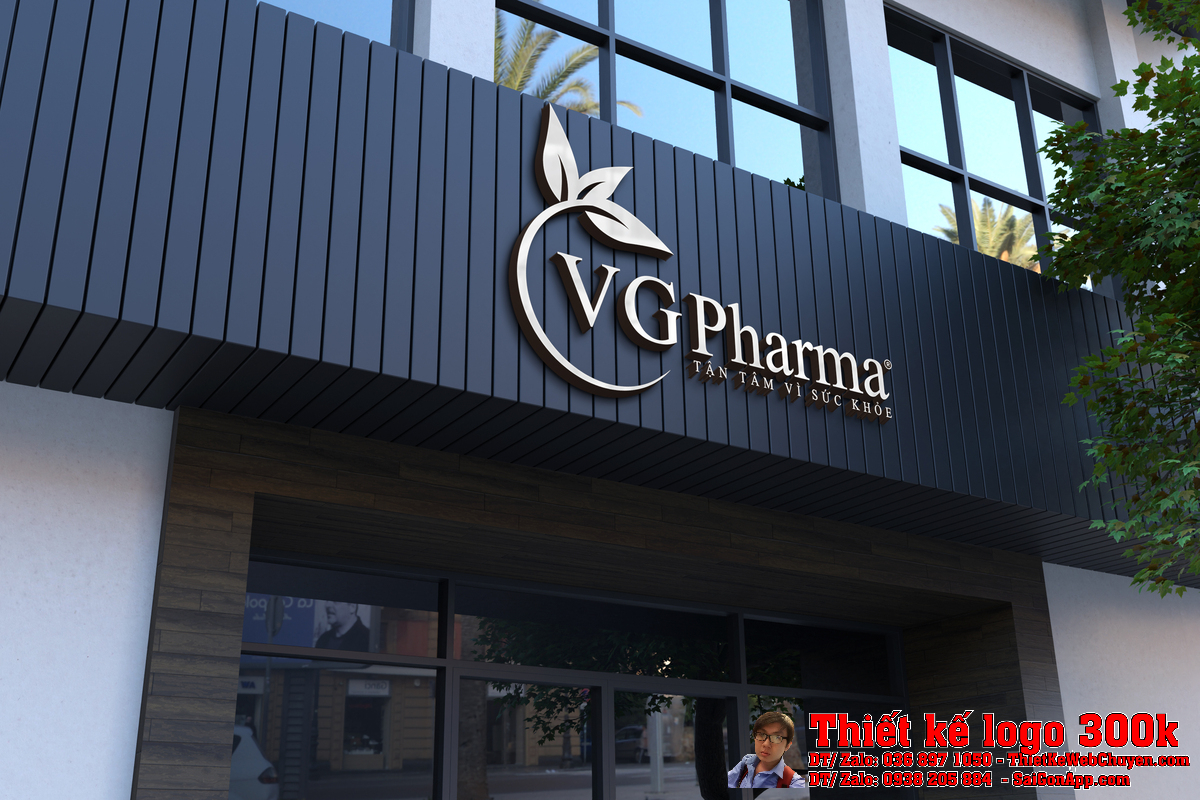 Thiết kế logo VG Pharma mẫu 3