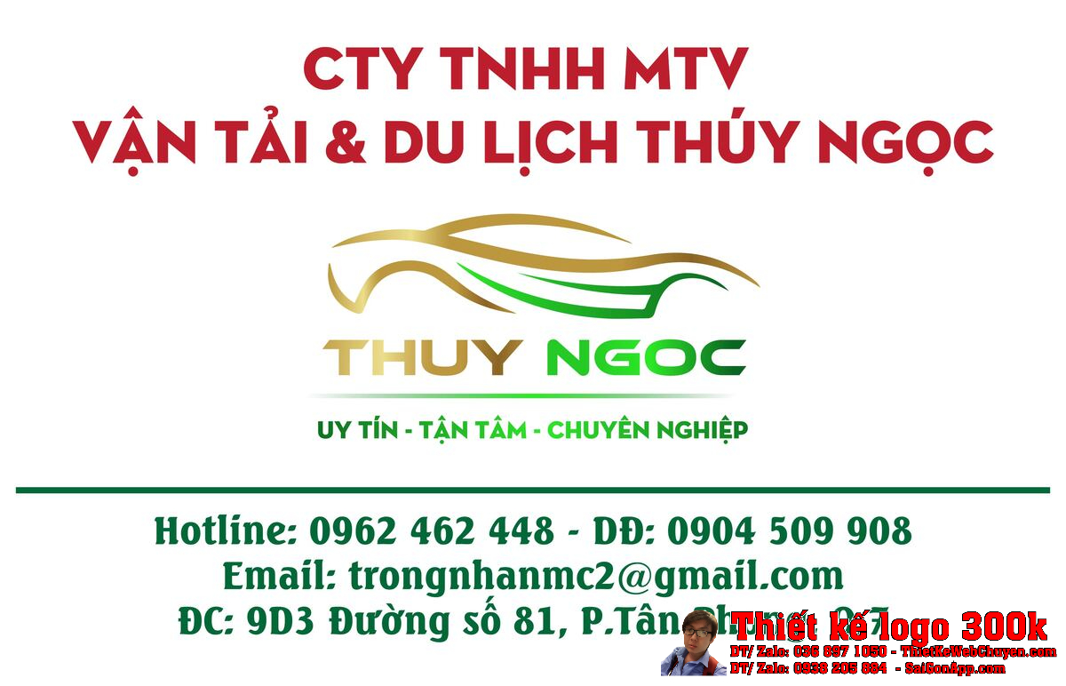 Thiết Kế Logo Vận Tải và Du Lịch Thủy Ngọc Thiết Kế Logo Vận Tải và Du Lịch Thủy Ngọc