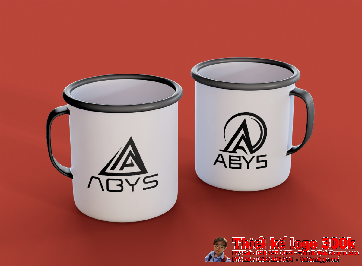 Phiên bản âm bản của Thiết Kế Logo Video Game Công Ty ABYS