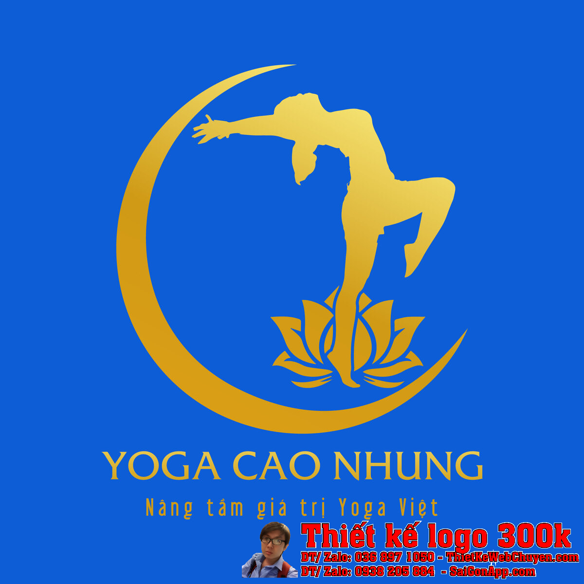 Thiết Kế Logo Yoga CAO NHUNG bản chính