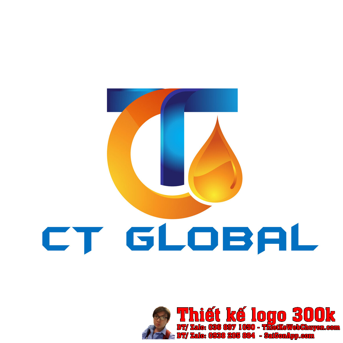 Thiết Kế Logo dầu nhớt CT Global bản chính