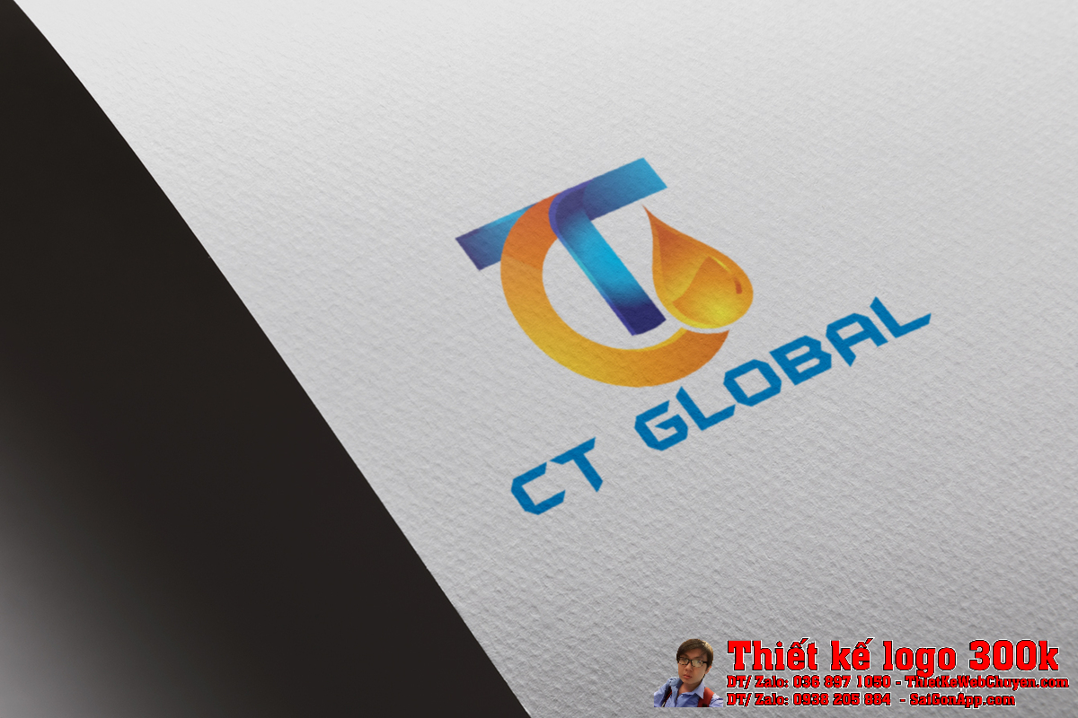 Ứng dụng Thiết Kế Logo dầu nhớt CT Global
