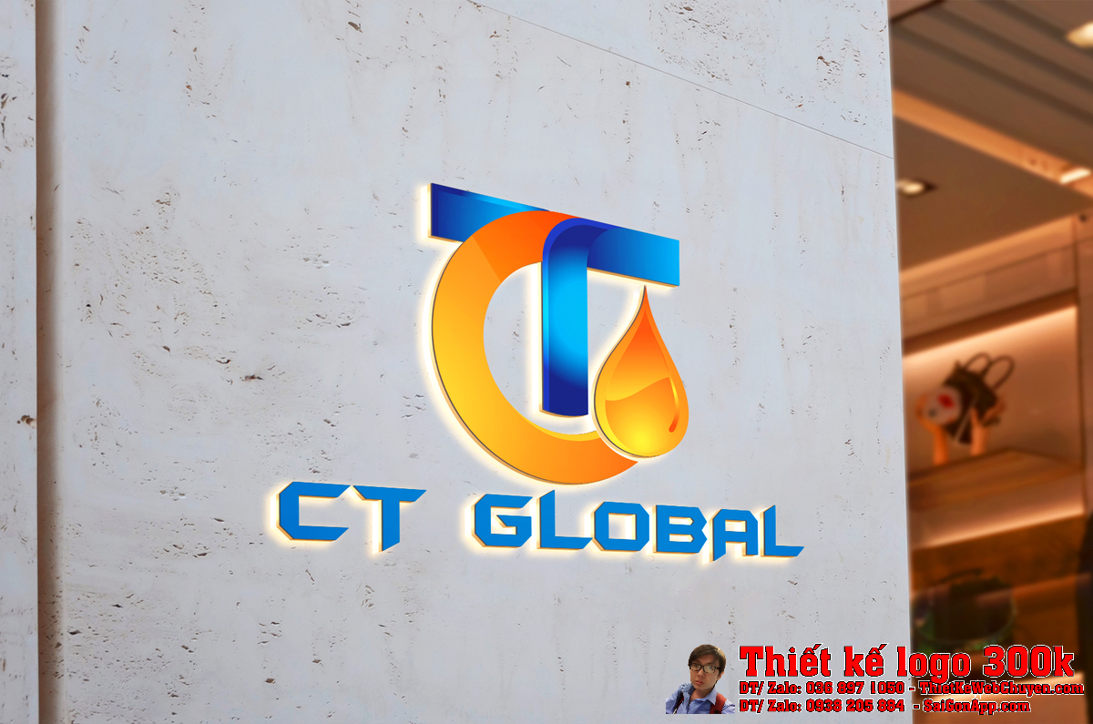 Phối cảnh Thiết Kế Logo dầu nhớt CT Global
