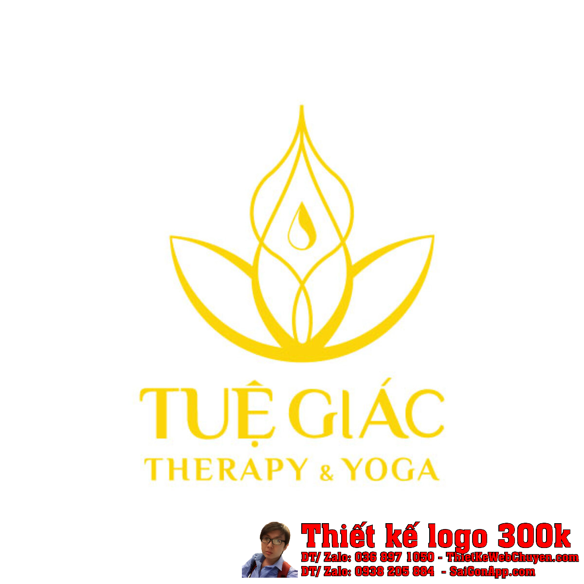 Thiết Kế Logo nhang hương Tuệ Giác phiên bản chính