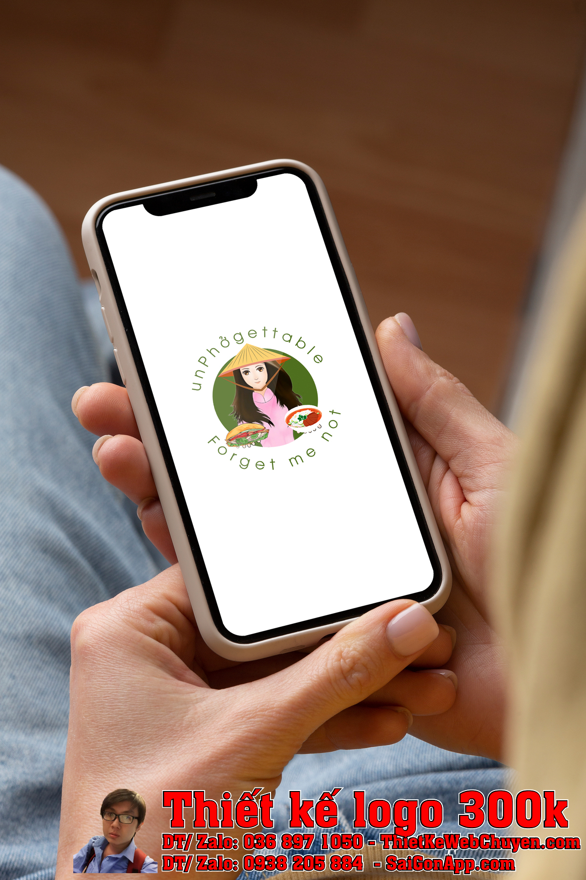 Thiết Kế Logo unPhởgettable trên bao bì sản phẩm