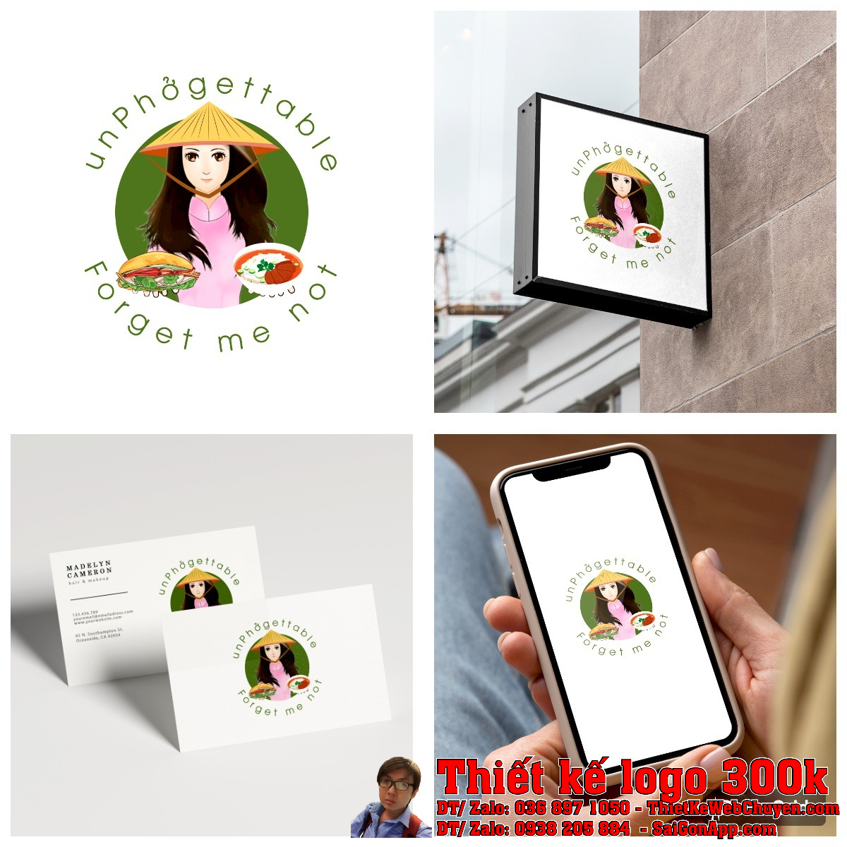 Toàn cảnh nhận diện thương hiệu Thiết Kế Logo unPhởgettable