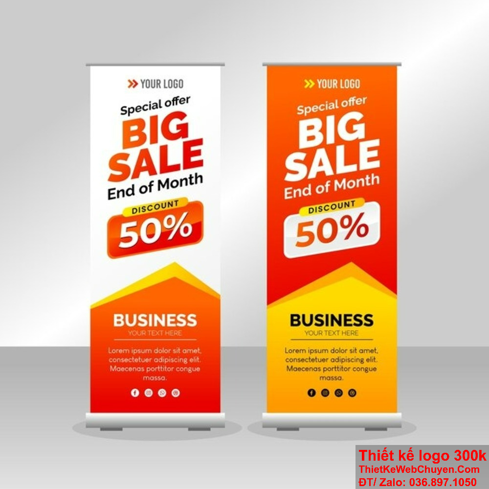 Thiết kế standee hội chợ cần thể hiện được sự chuyên nghiệp và phong cách riêng của doanh nghiệp. Tối ưu hóa không gian trưng bày của bạn với thiết kế standee hội chợ thông minh và linh hoạt.