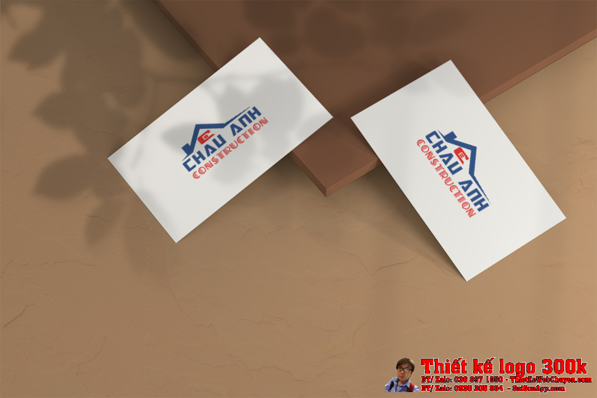 Mẫu Thiết kế Logo CHAU ANH trên danh thiếp