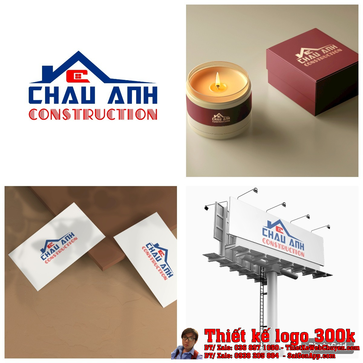 Chi tiết biểu tượng trong Thiết kế Logo CHAU ANH