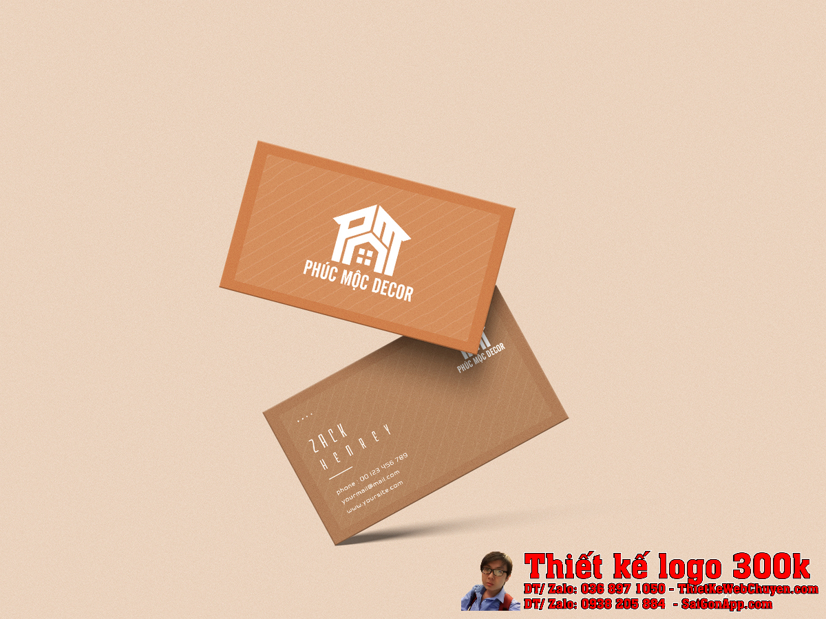 Thiết kế Logo PHÚC MỘC DECOR mẫu 3