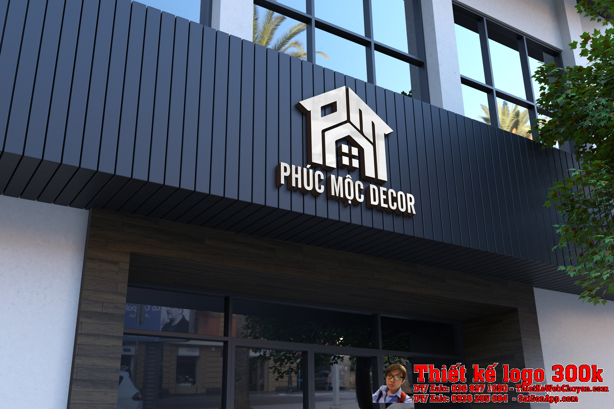 Thiết kế Logo PHÚC MỘC DECOR mẫu 4