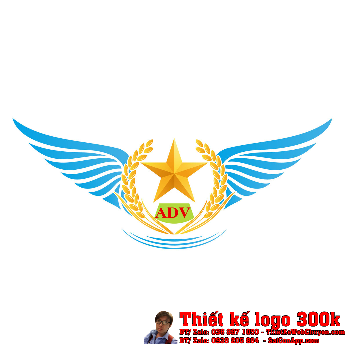 Thiết kế Logo Luật Công ty Luật TNHH An Dân Việt phiên bản chuẩn