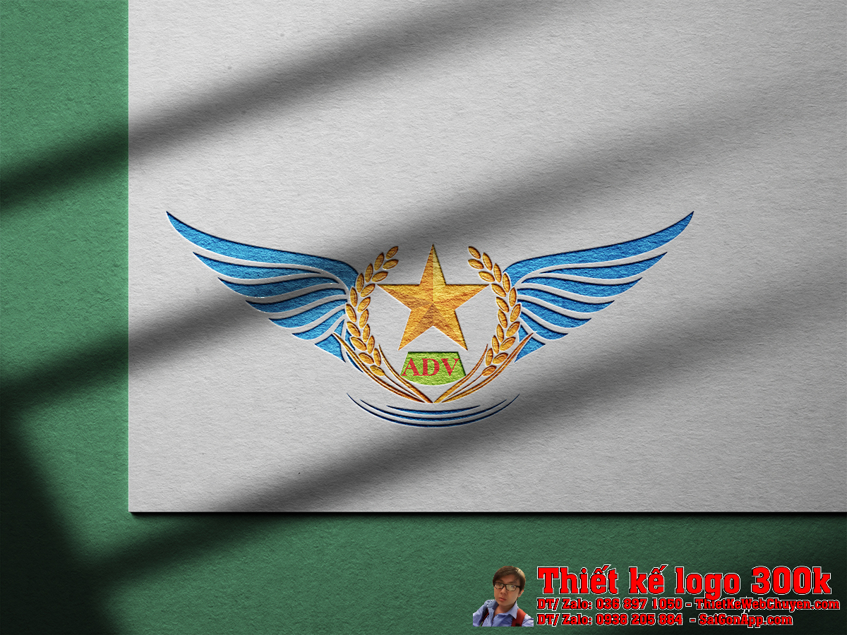 Phối cảnh Thiết kế Logo Luật Công ty Luật TNHH An Dân Việt