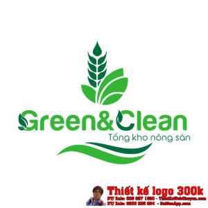 Thiết kế Logo Nông Sản Green&Clean