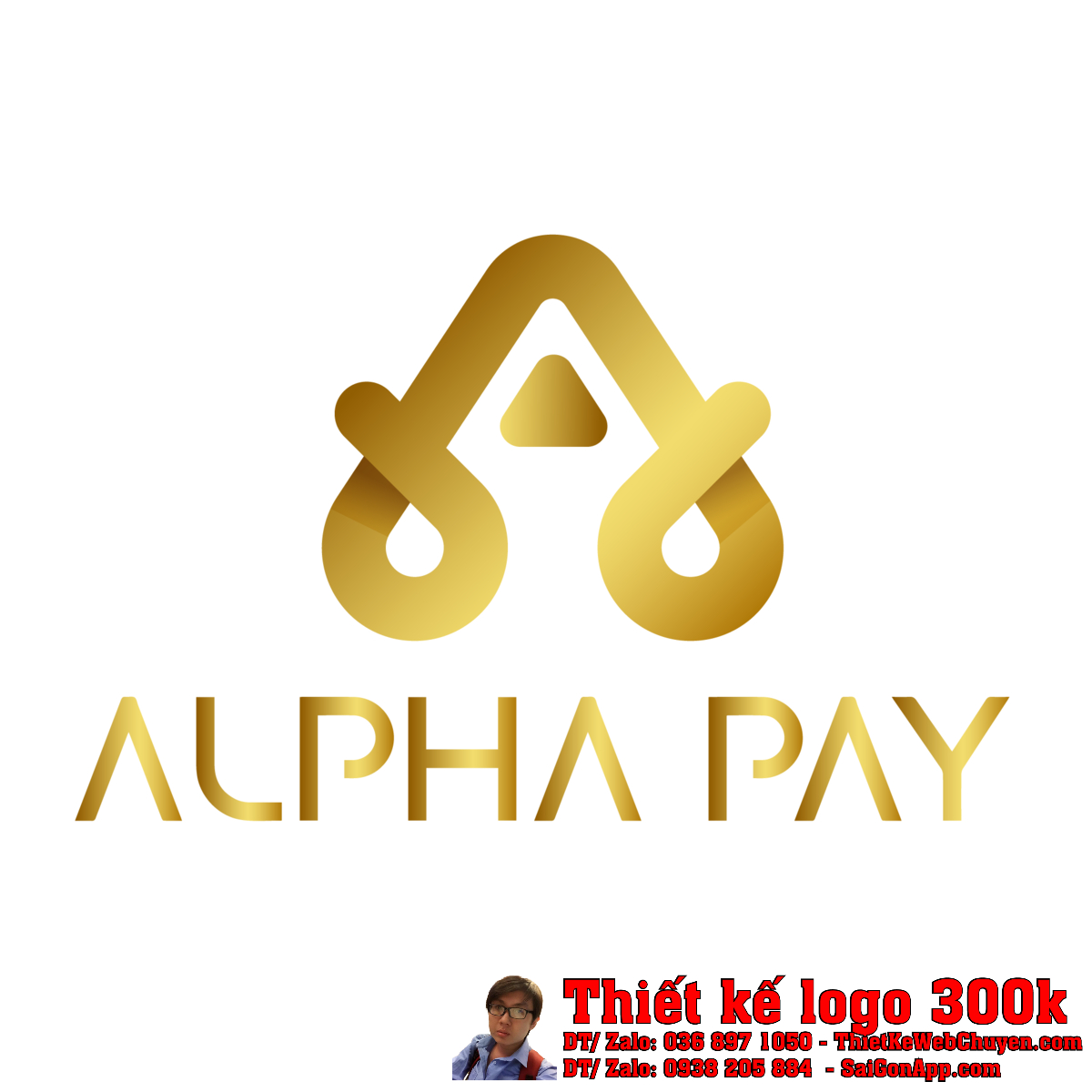 Chi tiết Thiết kế Logo Tài chính Ngân hàng Công ty TNHH Alpha Pay Networks Solution bản chuẩn